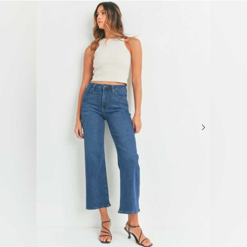 NWT Just Black Slim Wide Leg Jeans